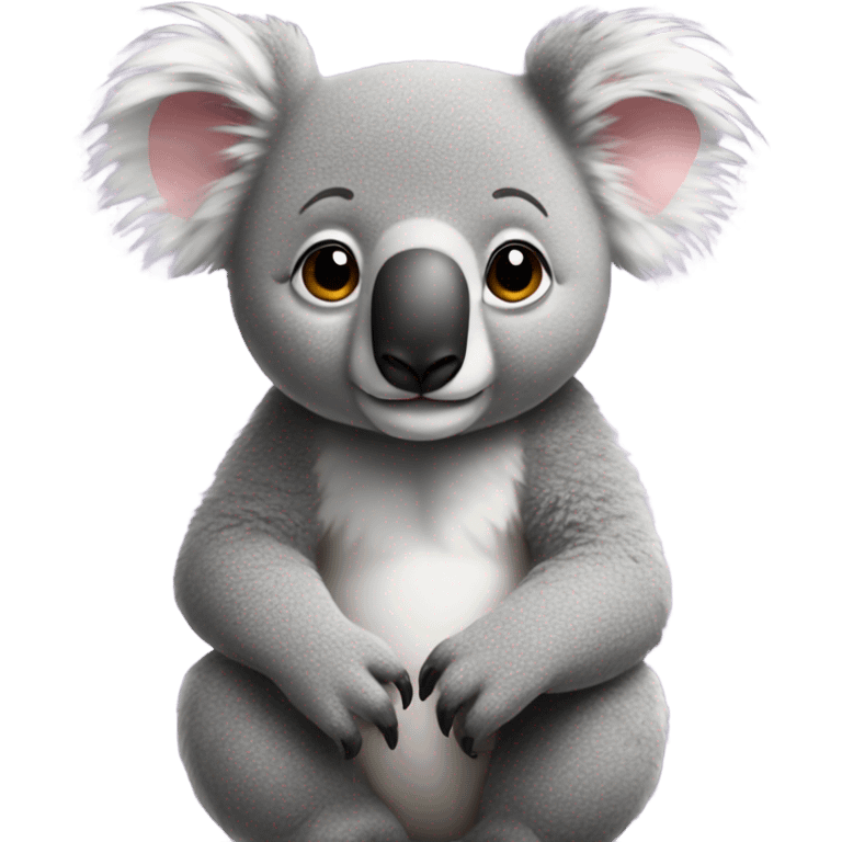 Female emoji on top of male koala emoji