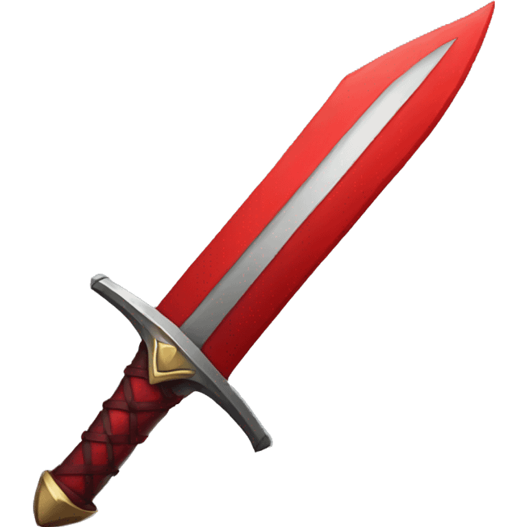 red sword emoji