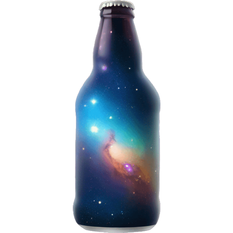 Beer full of galaxy nebula emoji