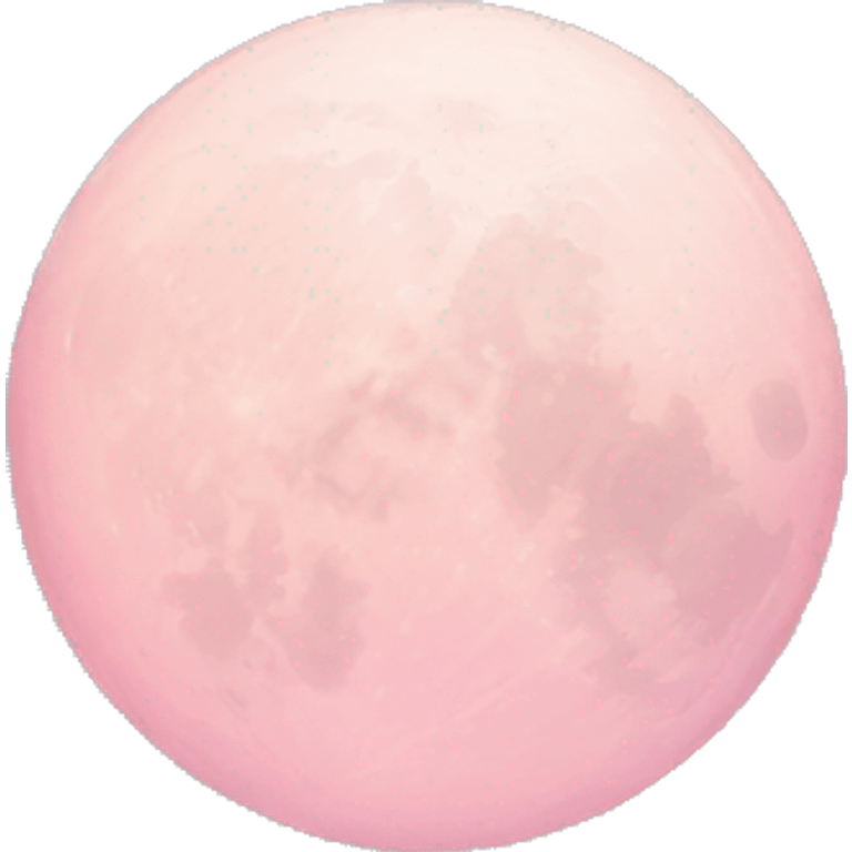 pastel pink moon emoji