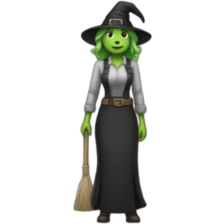 witch hard worker emoji