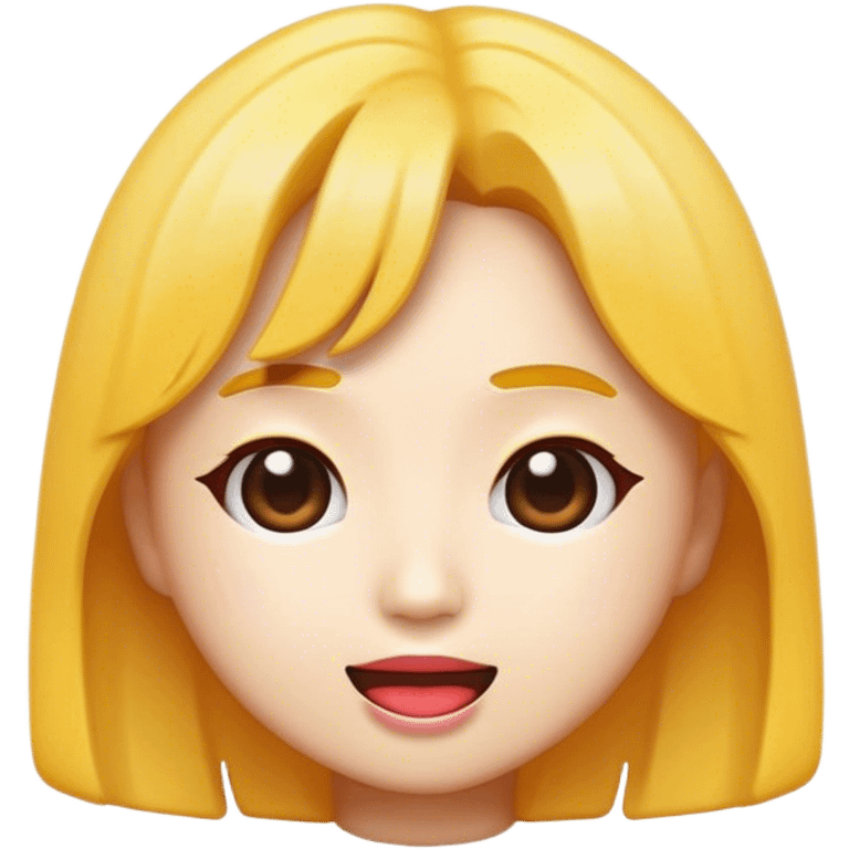 Cinematic Realistic K-pop Pop Culture Emoji, depicted with a modern, stylish portrayal capturing the essence of the K-pop phenomenon rendered with sleek textures and dynamic, vivid lighting. emoji