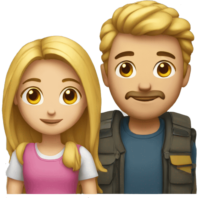 Guy with girl emoji