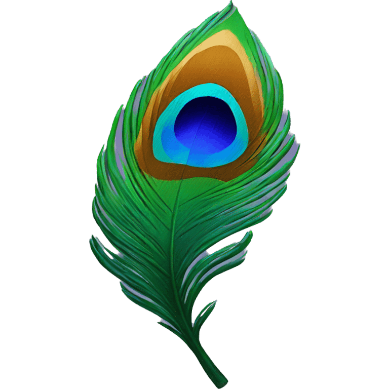 peacock feather emoji