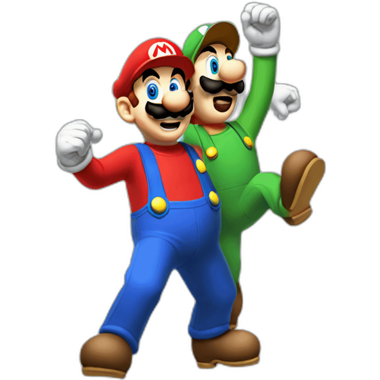 mario and luigi dance emoji