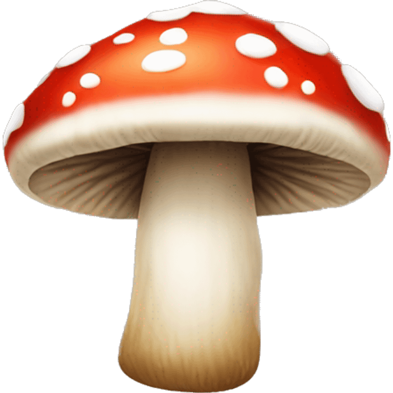 Christmas themed mushroom emoji