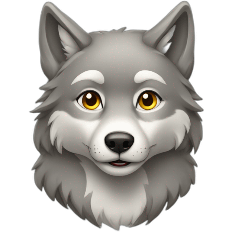 Female wolf  emoji