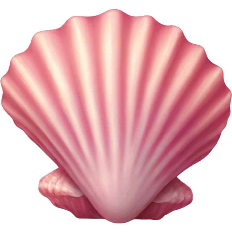 Pink sea shell emoji