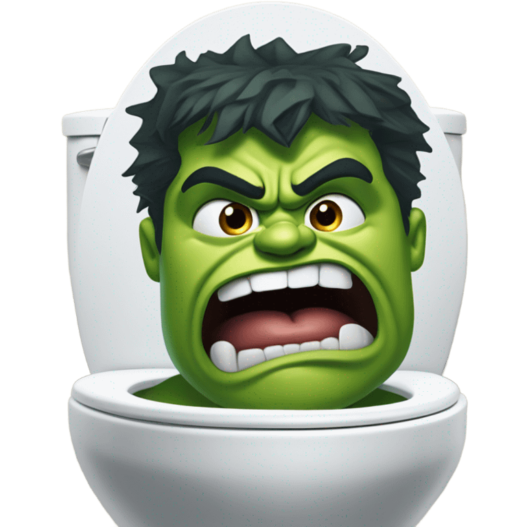 hulk head in toilet emoji