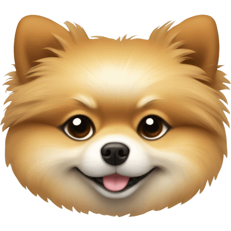 Pomeranian sleeping emoji