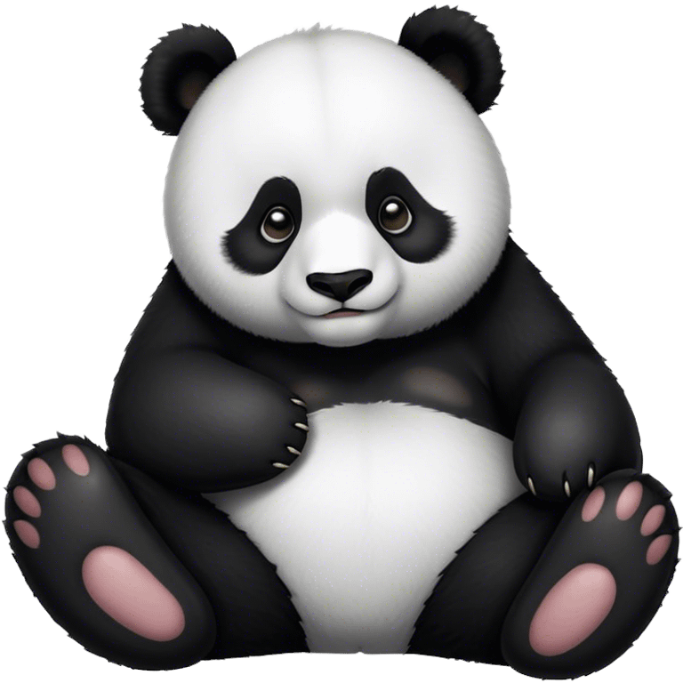 Panda relaxing  emoji