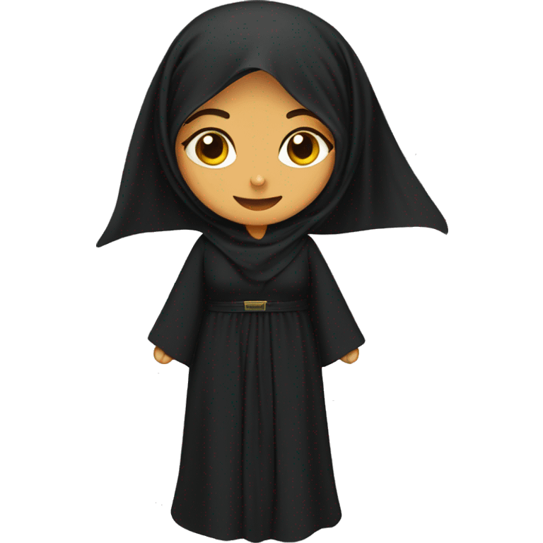 Saudi women dress abaya emoji