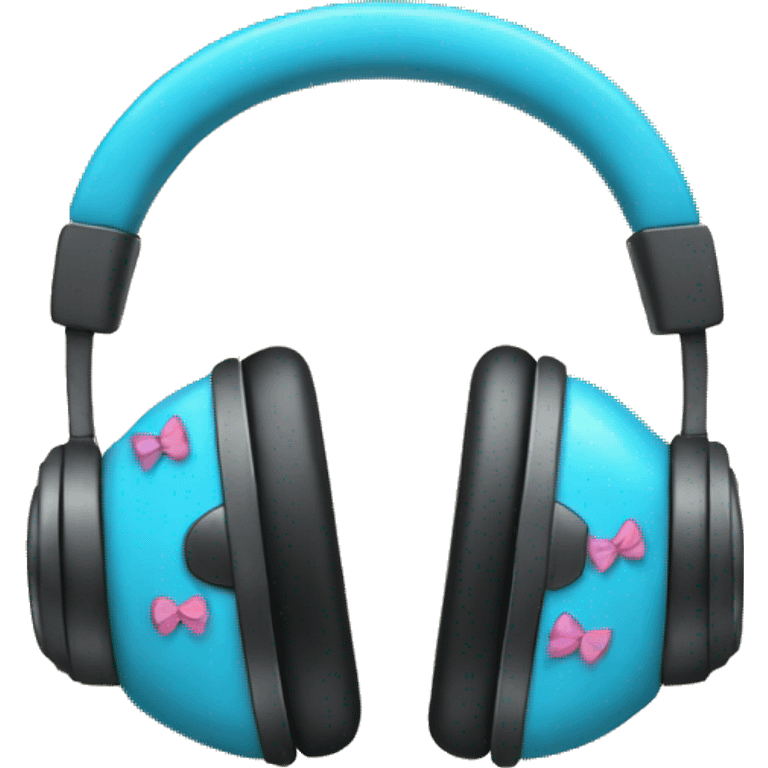 Headphones with bows emoji