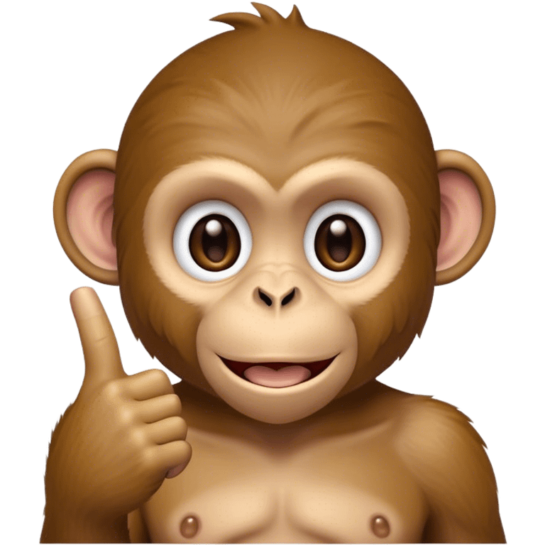 a monkey with middle finger  emoji