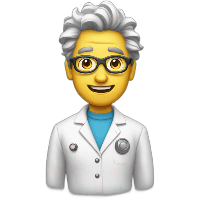 crazy super hero scientist emoji