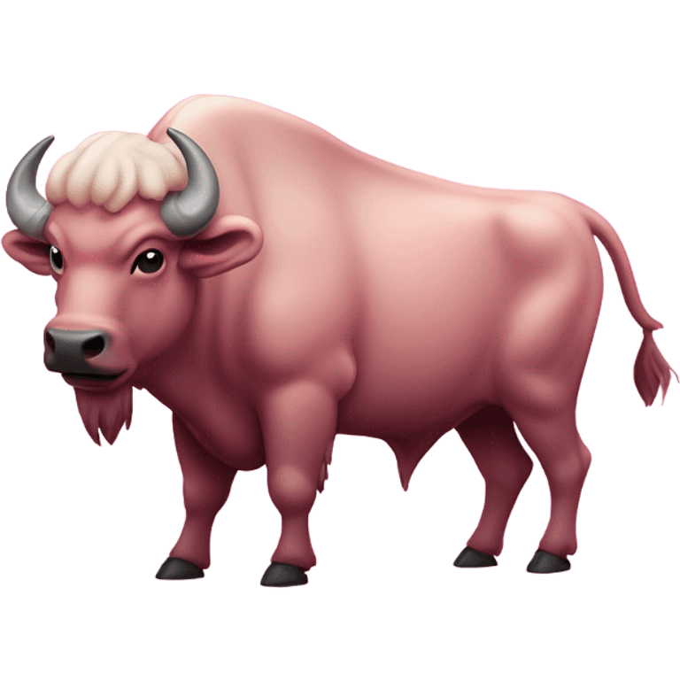 Pink buffalo  emoji