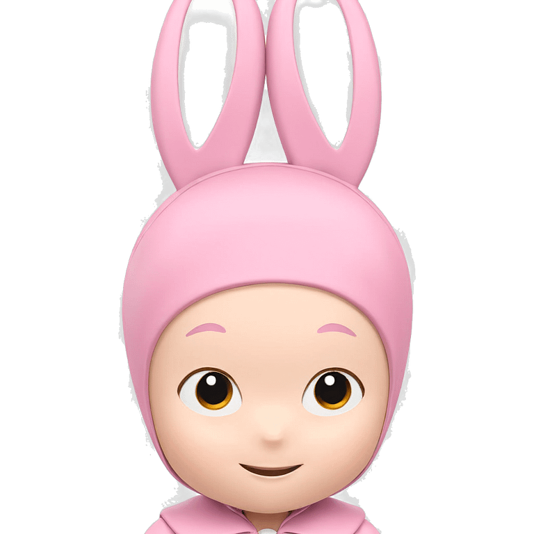 cute girl in rabbit costume emoji