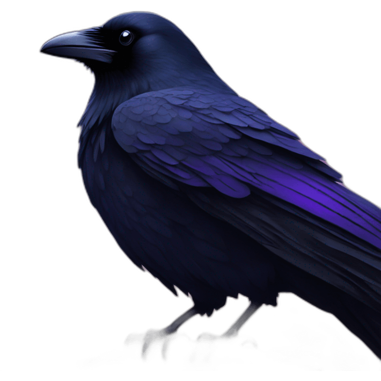 raven in galaxy emoji