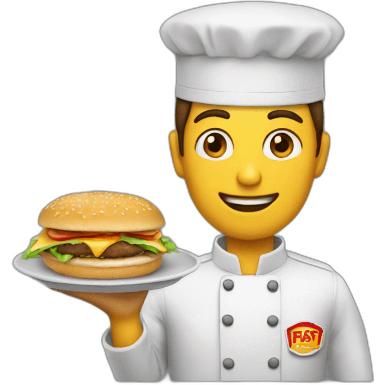 serveur de fast food emoji