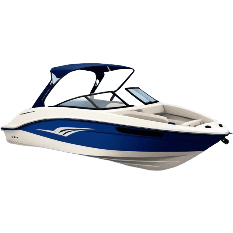 Speedboat - Bayliner 185 Bowrider (Model Year: 2020) (Iconic colour: White with navy blue accents) emoji