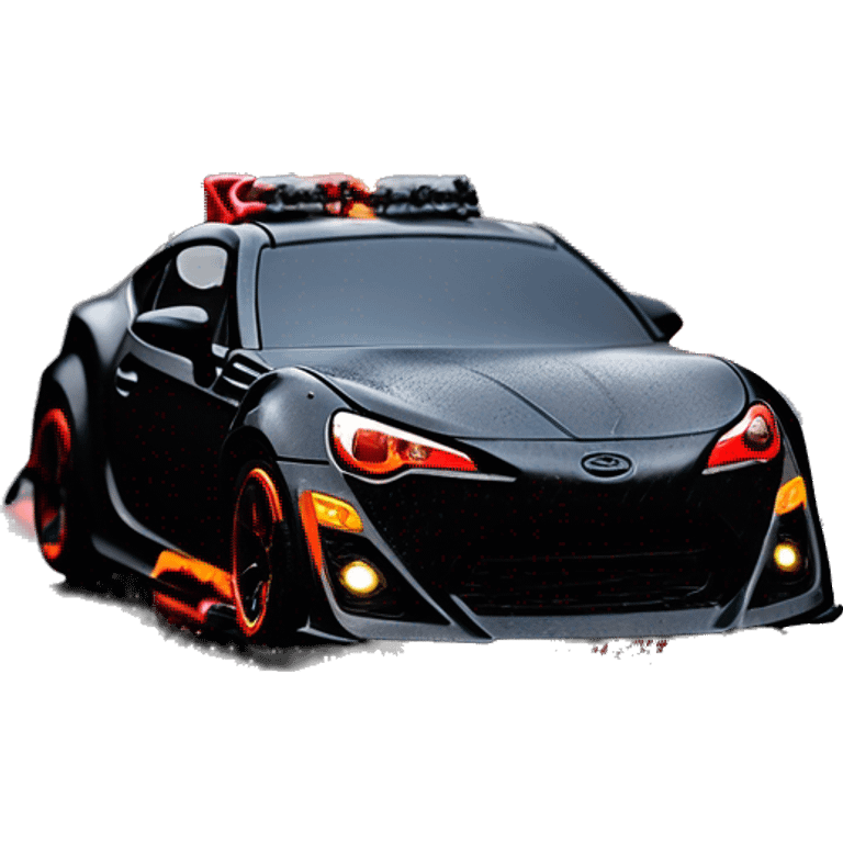    Hot wheels Darth Vader themed Scion FR-S scary Halloween monster rc car on  dark raining road  emoji