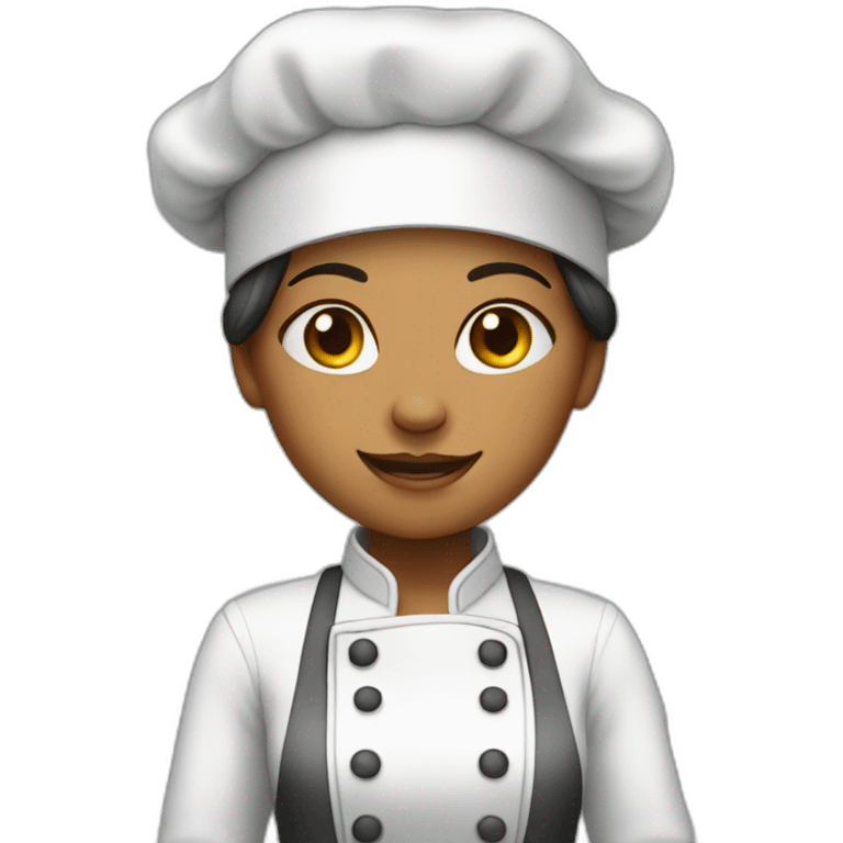 a girl cook food emoji