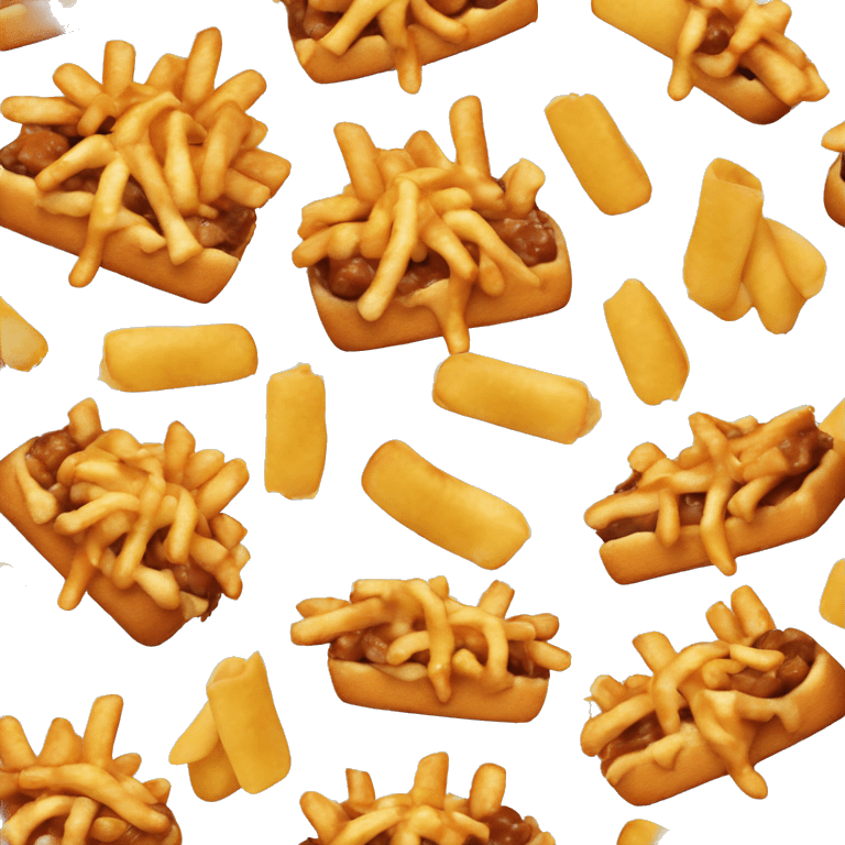 Poutine qui mange une poutine emoji