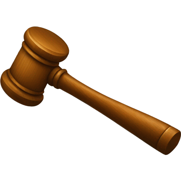 judge's hammer emoji