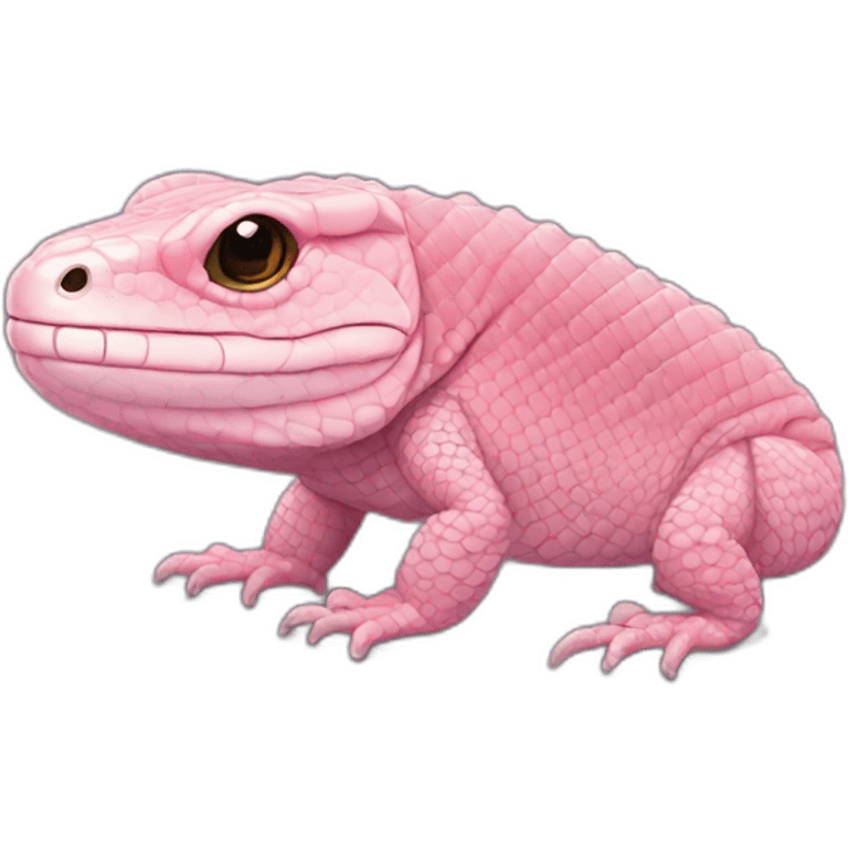 fat pink tegu lizard memecoib emoji