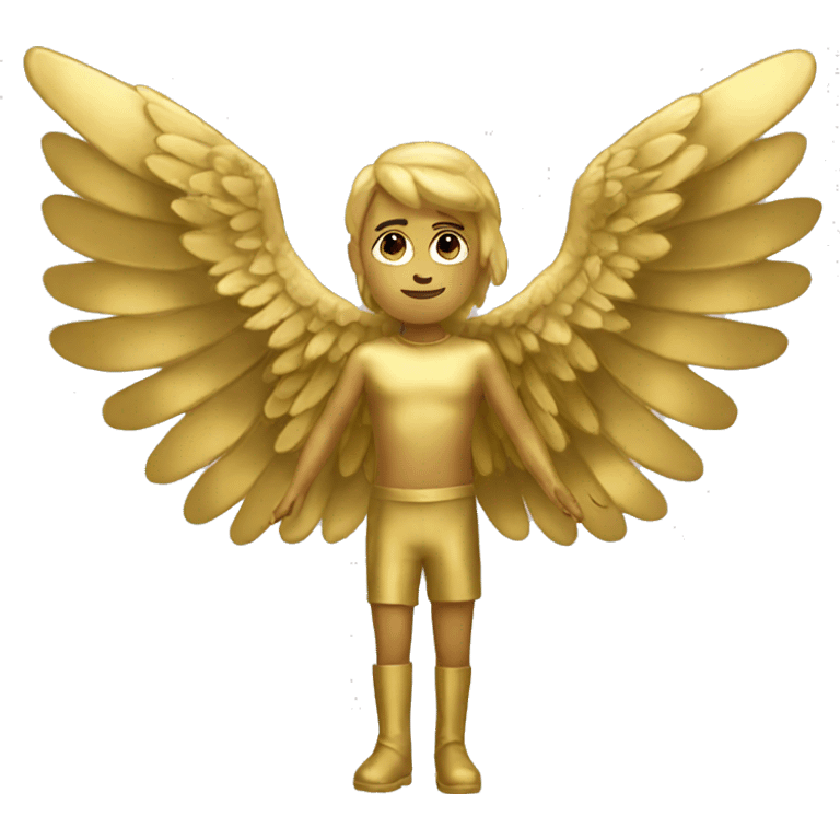 Gold wings emoji