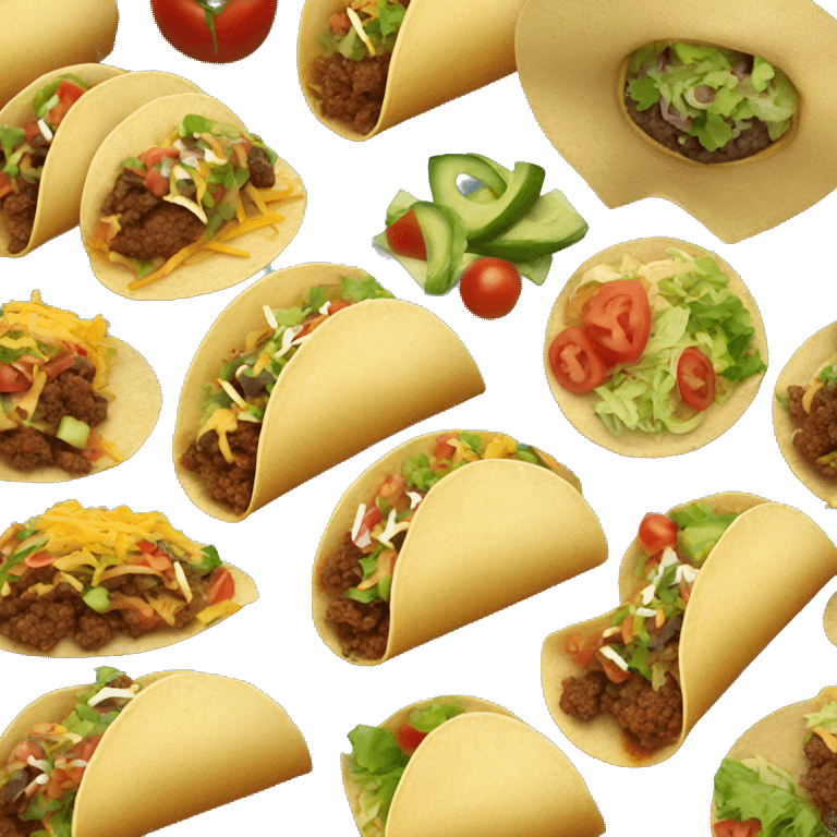 Tacos with many toppings emoji