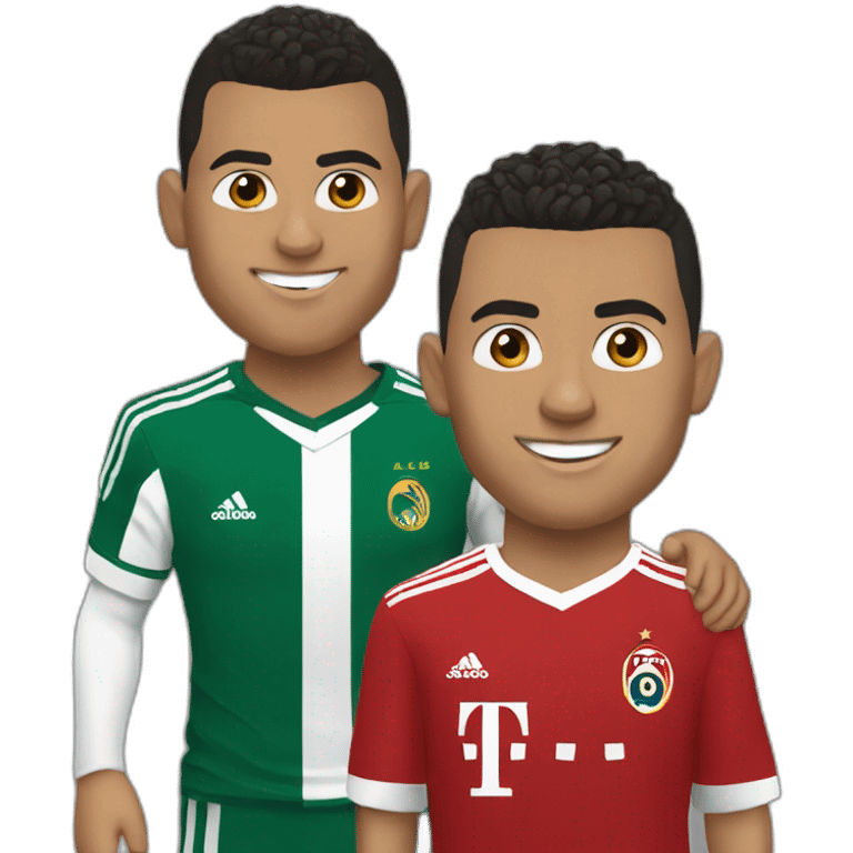 Ronaldo with alnasser emoji