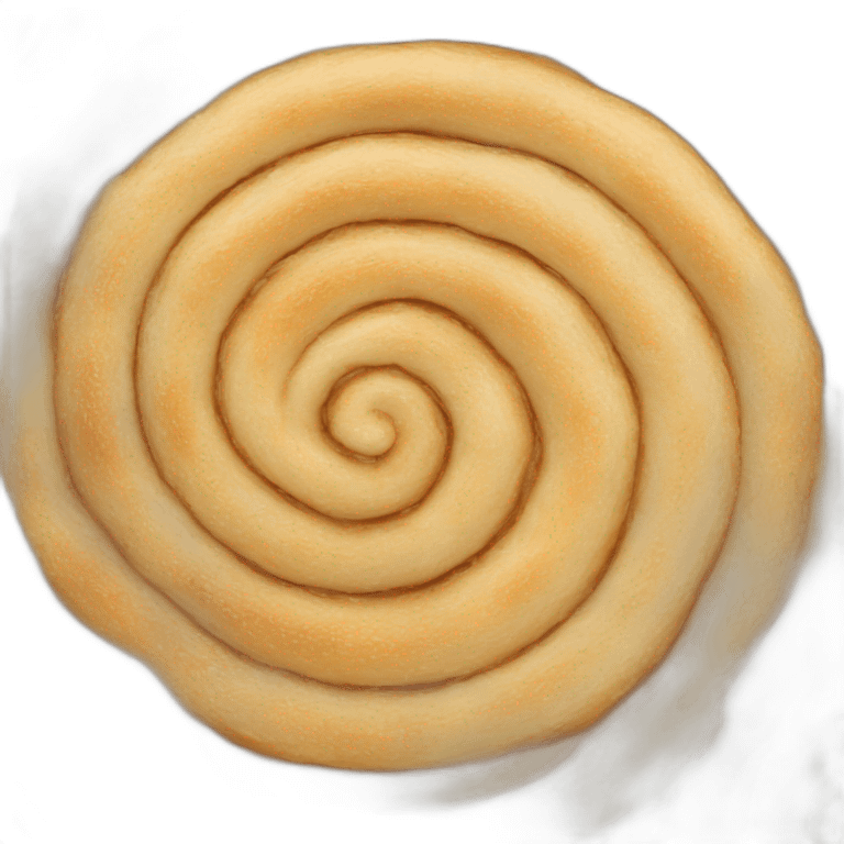 Flat spiral pastry emoji