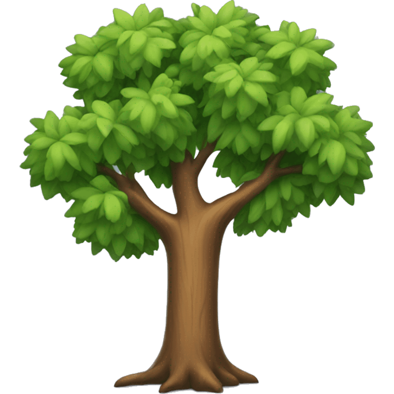 Tree with F letter shape emoji