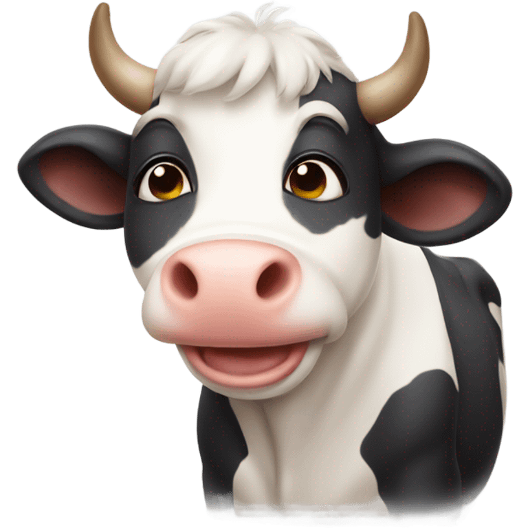 cute cow love emoji