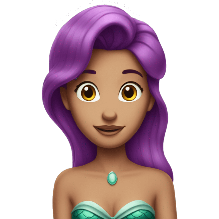 Ariel-the little mermaid-purple top emoji