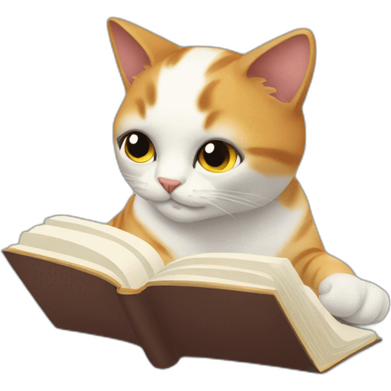 cat morning reading emoji