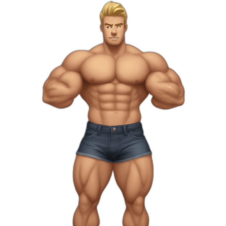 Male muscular bubblebutt emoji