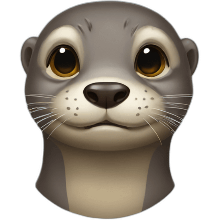 Alien otter emoji