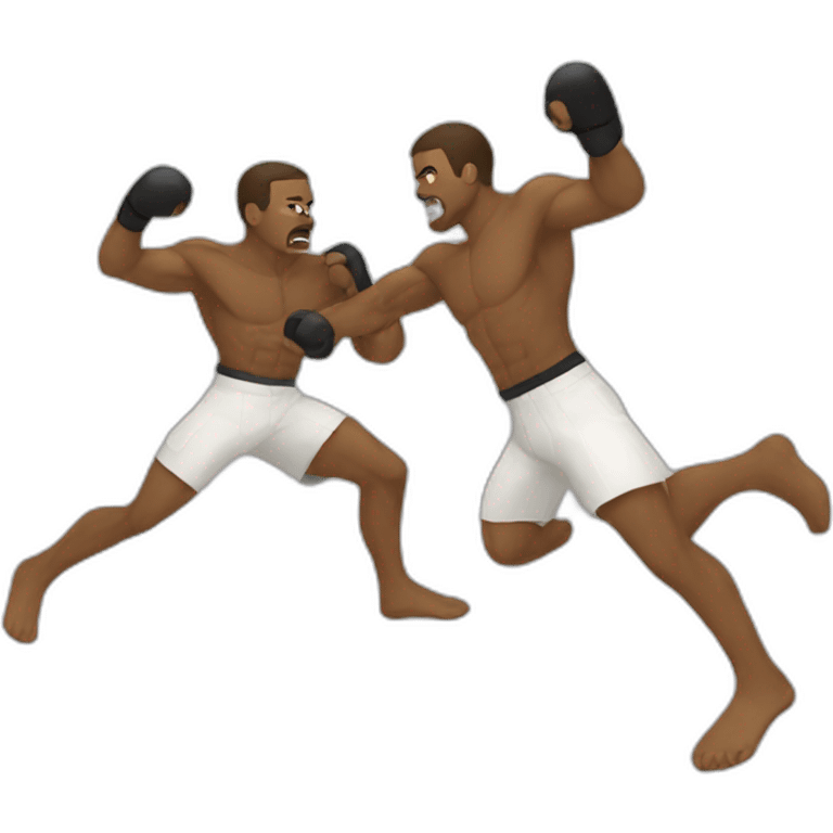 2 man fight emoji