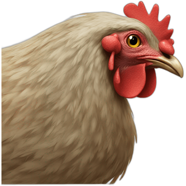 a hen emoji