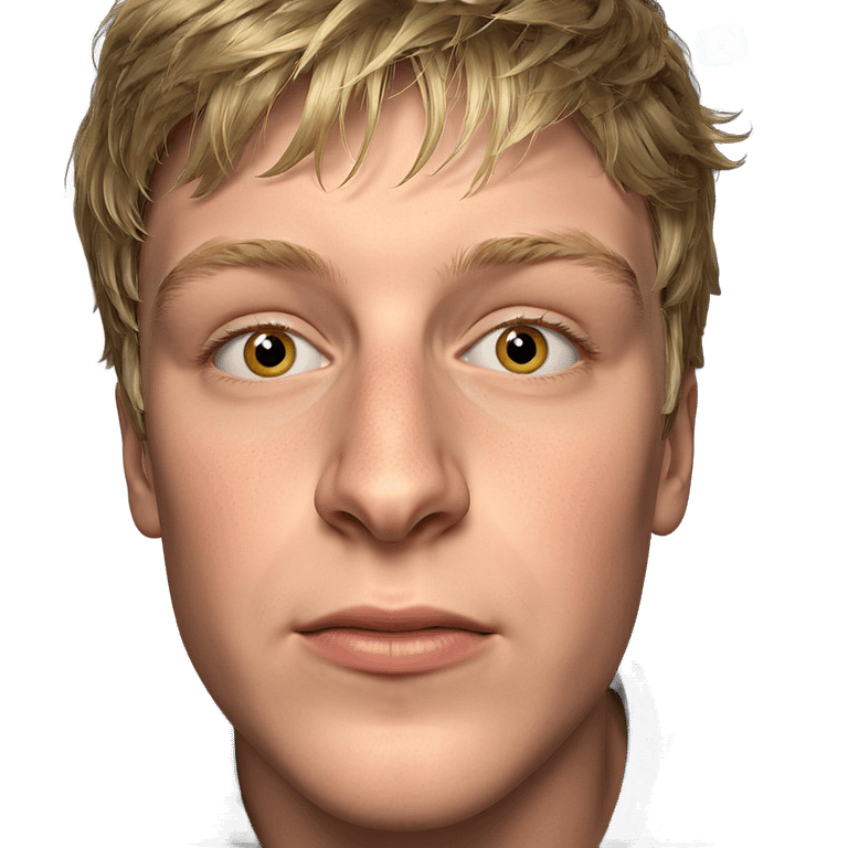 portrait of a blonde boy emoji