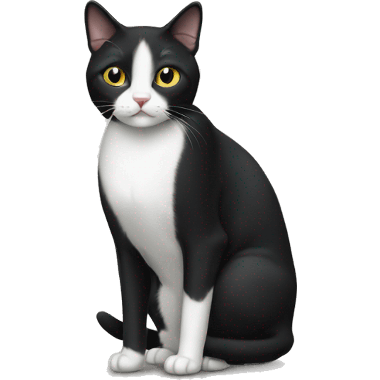 Tuxedo cat emoji