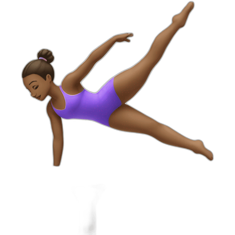 gymnast on balance beam emoji