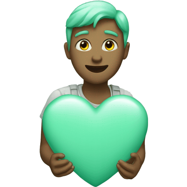 mint green heart emoji