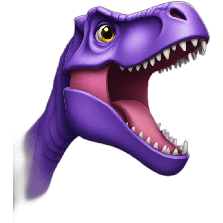 Tyrannosaurus purple emoji