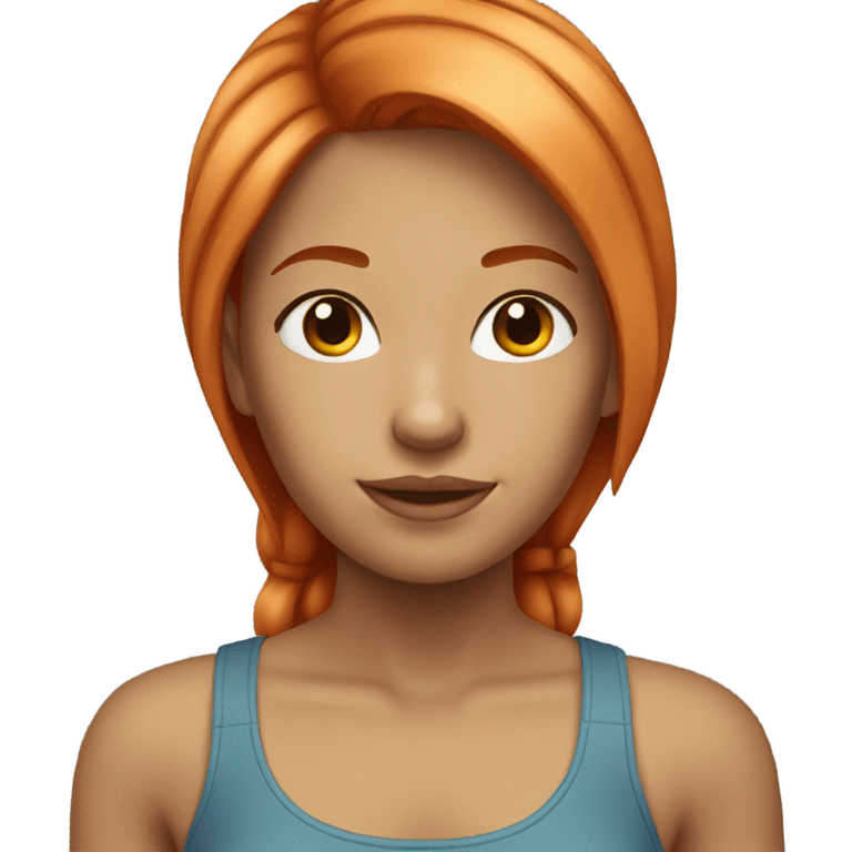 Red hair Blonde, girl, Thanks emoji