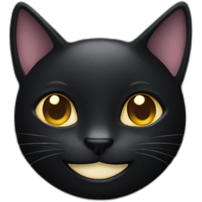 photo black cat smile emoji