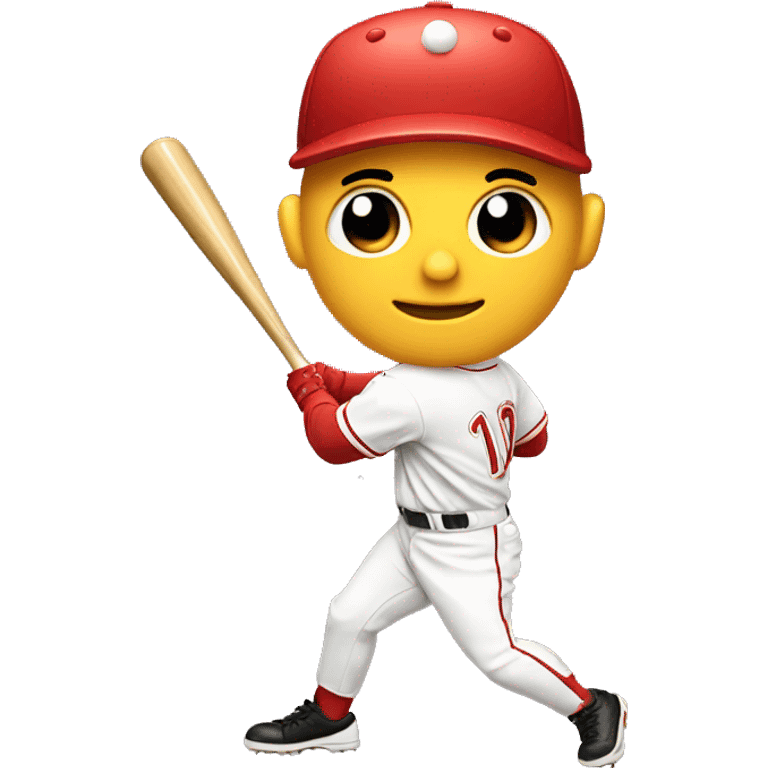 Baseball and slugger emoji