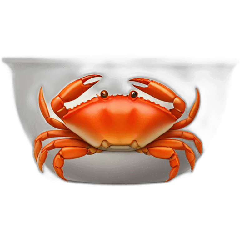 Huge bowl of steamed crab  emoji